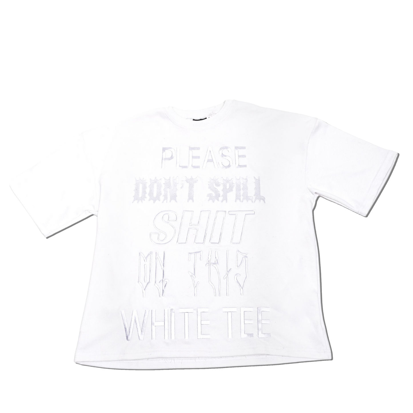 Real Spill White Tee