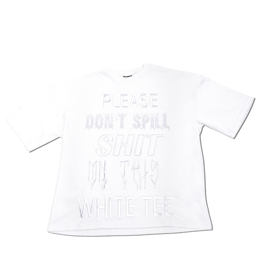 Real Spill White Tee