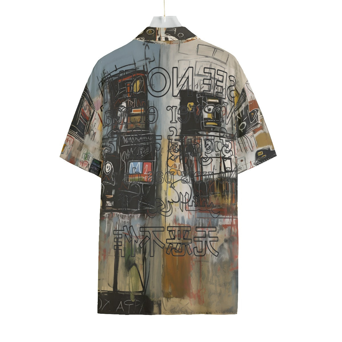 Unchained Expressions Graffiti Men's Shirt With Pocket