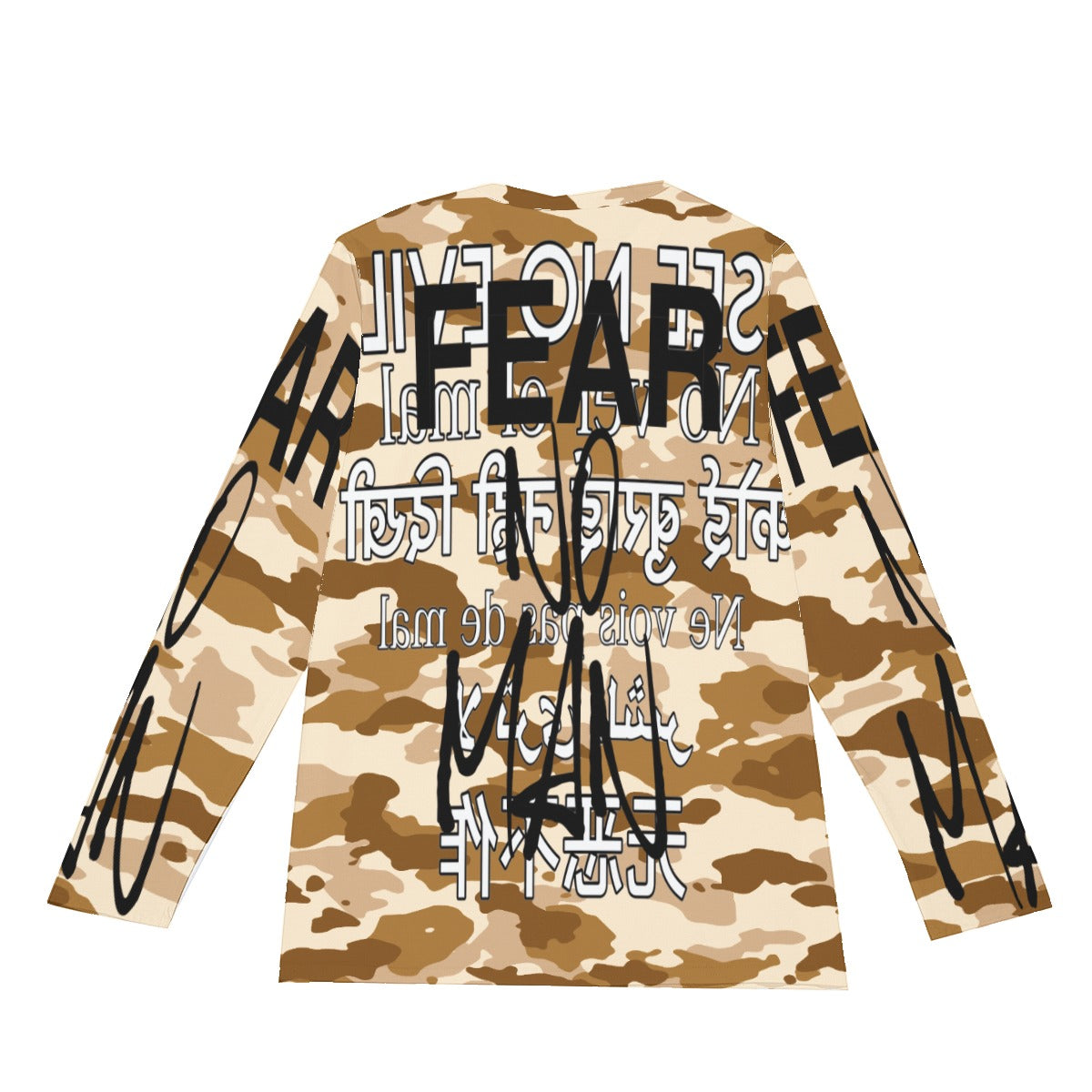 Unchained expressions “See no evil” Camo Long Sleeve T-Shirt